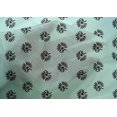 thumbnail image 4 of oneOone Cotton Silk Fabric Floral Block Printed Fabric 1 Yard 42 Inch Wide, 4 of 4