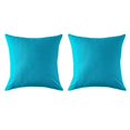thumbnail image 1 of Outdoor Square Cushion 18in - Aqua (2 Pack), 1 of 4
