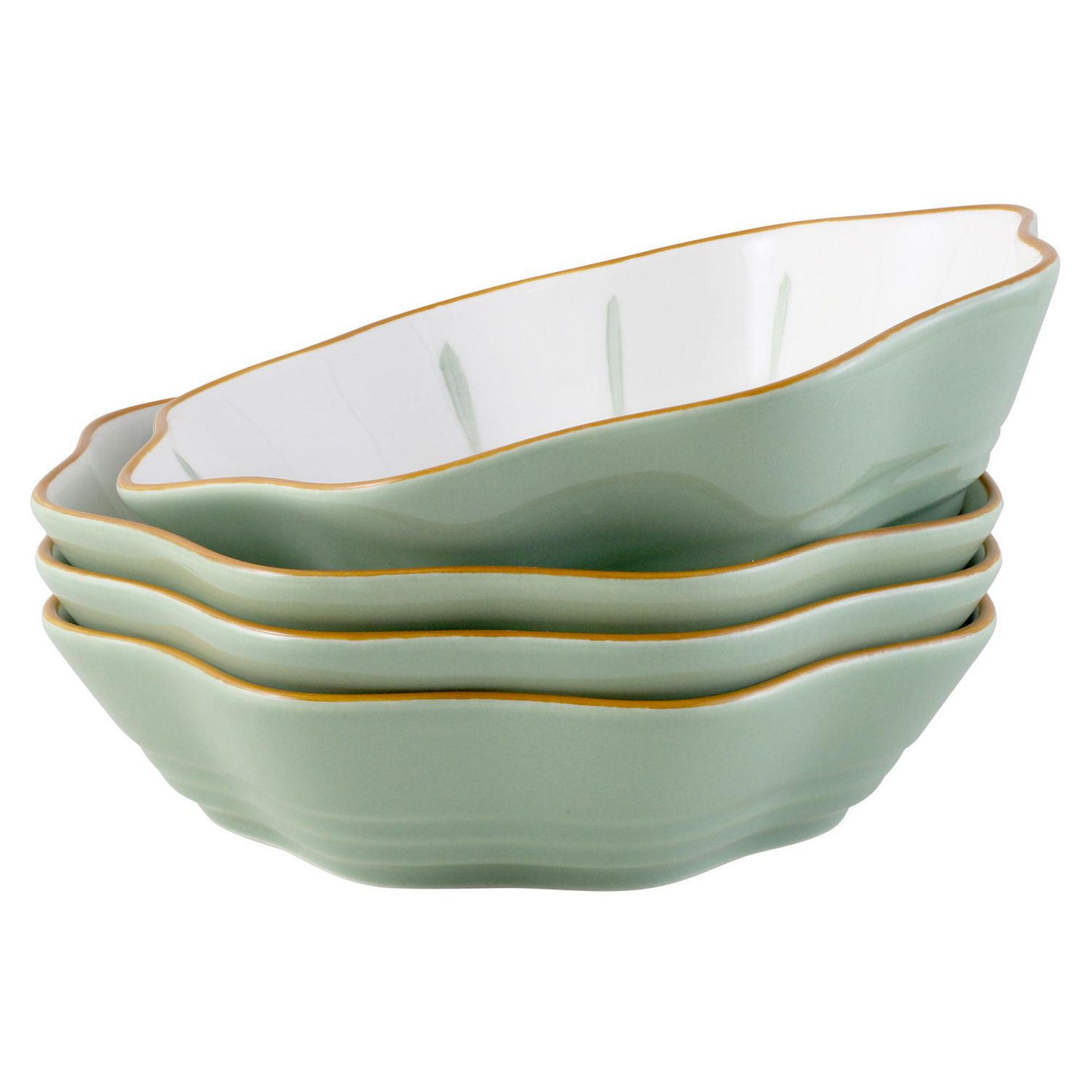 Vienna ceramic 8 inch flower soup bowl