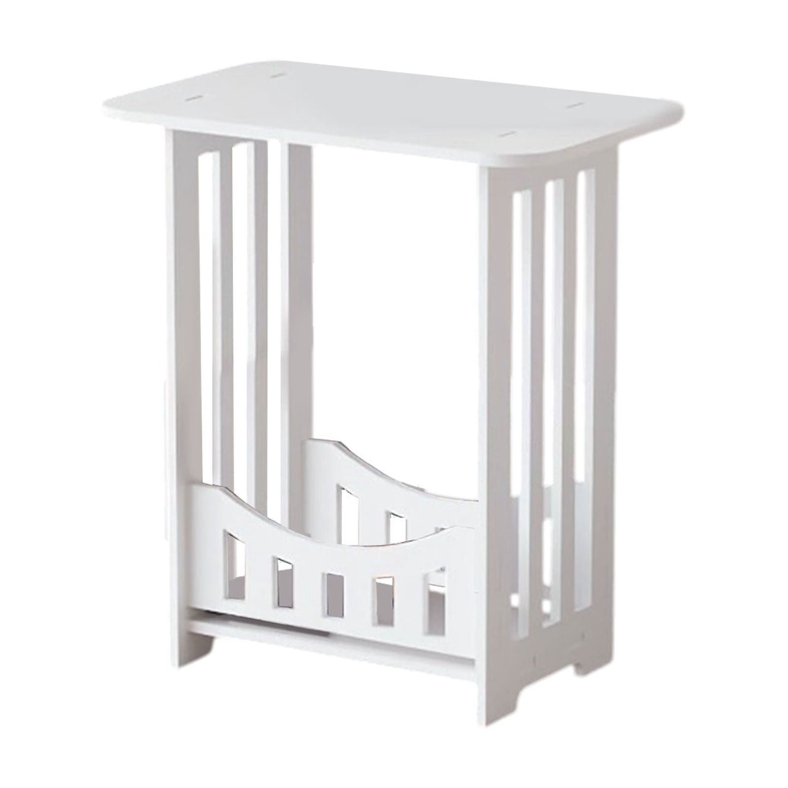 Square Pvc Bedside Table Small Nightstand Compact End Table For Small Spaces 15.75X12.6X8.66 Inches Lightweight Side Table For Dormitory Apartment 1.98 Lbs