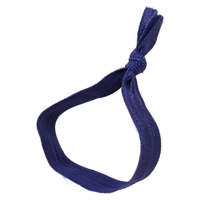 ziyahi Hair Ring Seamless High Elasticity Knotted Adjustable Ponytail Holder Colorful Hairs Rope Scrunchies Accessories Multi Color Navy