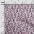 thumbnail image 1 of oneOone Georgette Viscose Fabric Leaves & Floral Block Decor Fabric Printed BTY 42 Inch Wide, 1 of 5