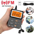 thumbnail image 1 of EIGTHTAIL Personal AM/F_M Pocket Radio   Portable Mini Digital Tuning Stereo Walkman Radio with Rechargeable Battery  Earphone  Lock Screen  Preset for Walking Jogging Traveling Camping, 1 of 9