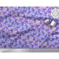 thumbnail image 2 of Soimoi Purple Poly Georgette Fabric Floral Fabric Prints by Yard 52 Inch Wide, 2 of 3