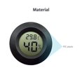 thumbnail image 2 of 5-pack Hygrometer Thermometer Digital LCD Monitor Humidity Meter Gauge for Humidifiers Dehumidifiers ,Fast Response, 2 of 5