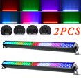 thumbnail image 1 of 2 Pack 252 LEDs Wash Light Bar Stage Light for DJ Concert Party Weddings Nightclub Dance Hall, 1 of 6