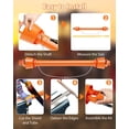 thumbnail image 2 of BeesClover PTO Shaft, 1-3/8" PTO Drive Shaft, 6 Spline End Round End Pto Driveline Shaft, Pto Shaft for Tractor, Finish Mower, Rotary Cutter, 39-55 Inch, 2 of 6