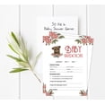 thumbnail image 2 of Inkdotpot Bear Jungle Animals Party Supplies Set Of 50 Baby ShowerPrediction Cards For Baby Shower Game, 2 of 5