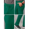 thumbnail image 4 of Adar Addition Scrubs for Men - Slim Leg Cargo Drawstring Scrub Pants - A6106 - Hunter Green - 3X, 4 of 8
