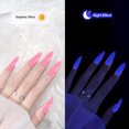thumbnail image 4 of WIFKLSIIPG Gel Nail Polish 9 Colors Neon Luminous Gel Polish Fluorescent Bright Colors Pink Neon Yellow Green Purple Soak Nail Polish Kit Fluorescent Color Nail Polish Popular Color Nail 8ML, 4 of 5
