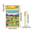 thumbnail image 2 of Water Doodle Busy Book Reusable Water Coloring Book For Toddlers Mess Painting Activity Educational Travel Toy Kids Learning Art, 2 of 8