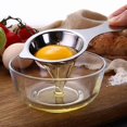 thumbnail image 4 of Oleegame 1PC Stainless Steel Egg Seperator Divider Egg White Yolk Sifting Filter Holder Tools Kitchen Accessory Silver, 4 of 9