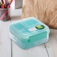 thumbnail image 1 of Rbaofujie Bento Bento Lunch Box Portable Double Layer Lunch Box Divided Into Compartments Bento Box Picnic Salad Box Portable Office Lunch Box Student Lunch Box Lunch Container, 1 of 5