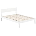thumbnail image 1 of Pemberly Row Modern Solid Wood Full Size Platform Bed in White, 1 of 4
