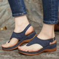 thumbnail image 2 of XZNGL Slippers for Womens Slippers Flip Flops Womens Wedge Heel Flip Flops Multicolor Embroidered Sandals Slippers, 2 of 3