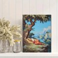 thumbnail image 2 of Sleeping Woman Under Tree Canvas Wall Art 15.75x11.81 Inches, 2 of 8