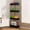 Black, variant on 4 Tier Kitchen Shelving with Wheels Unit, Narrow Space Storage Rack Multi Tier Living Room and Bathroom Organizer