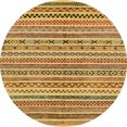 thumbnail image 1 of Ahgly Company Indoor Round Abstract Red Abstract Area Rugs, 4' Round, 1 of 6