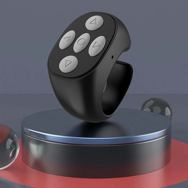 Boovnll Thumb Ring Remote, Fingertip Wireless Bluetooth Remote Control Fingertip Wireless Bluetooth Remote Control Short Video Like Remote Control Lazy Selfie Taker Ebook Page Turner, Smart Home, Home