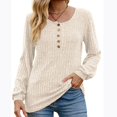 thumbnail image 4 of Babysbule Chandails pour Femmes Liquidation Mode Col Roulé Uni pour Femmes Manches Longues Style Ample Tricot Hauts Blouse pour Dames, 4 of 7