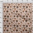 thumbnail image 3 of oneOone Cotton Poplin Peach Fabric Cowboy Craft Projects Decor Fabric Printed By The Yard 56 Inch Wide, 3 of 5