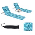 thumbnail image 2 of Costway Ensemble de 3 Pcs de Tapis pour Chaise Longue de Plage 2 Chaises Longues Réglables avec Table Vert, 2 of 10