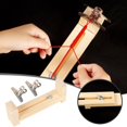 thumbnail image 2 of Binwennn Wooden Bracelet Maker Adjustable Bracelet Maker U Shape Wooden Frame Bracelet Kit DIY Wristband Rope Knot Braided Fixing Tools Diy Knitting compatible with Machine 22 Knitting compatible with, 2 of 7
