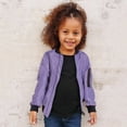 thumbnail image 2 of Jackets for Girls Winter Windproof Long Sleeve Pockets Loose Fit Light Purple Girls Fall Tops ,4-5 Years, 2 of 9