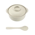 thumbnail image 2 of Vacemry Straw Soup Bowl With Lid And Spoon Microwave Safe, Mini Rice Bowl With Handles ForKidsKitchen Dining Home Daily Use, Durable Plastic Cute Little One Cereal Dish, 2 of 6