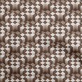 thumbnail image 1 of oneOone Velvet Brown Fabric Geometrical Craft Projects Decor Fabric Printed By The Yard 58 Inch Wide, 1 of 4