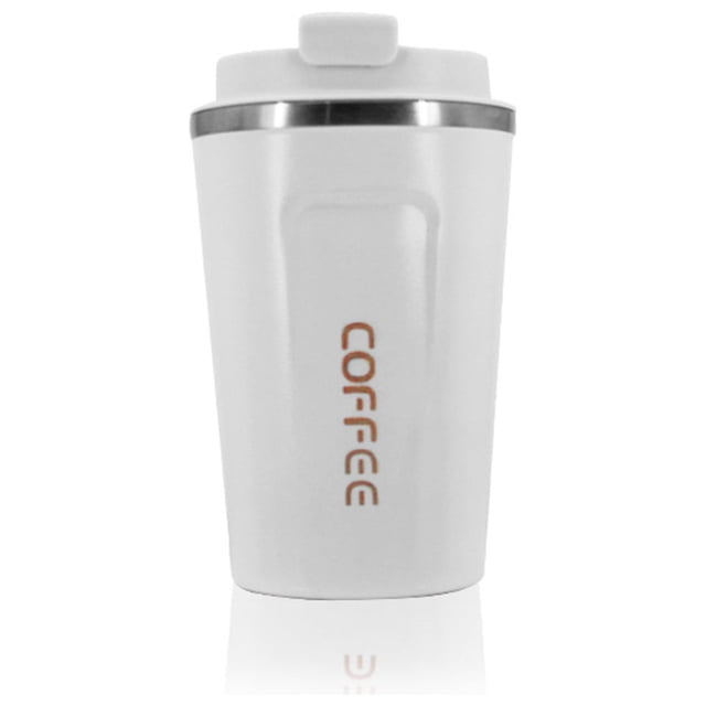 FlyFlise Tasse à Café Étanche Isolée Thermique Tasse de Voyage Portable en Acier Inoxydable