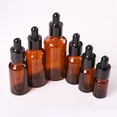 thumbnail image 3 of Lubelski Amber Glass Essential Oil Liquid Reagent Pipette Empty Dropper Bottle 5-50ml, 3 of 7