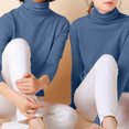thumbnail image 1 of DPTALR Women's R-Neck Long Sleeve Loose Solid Color Blouse, 1 of 3