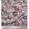 thumbnail image 1 of Soimoi Rayon Fabric Coins Vintage Decor Fabric Printed Yard 56 Inch Wide, 1 of 3