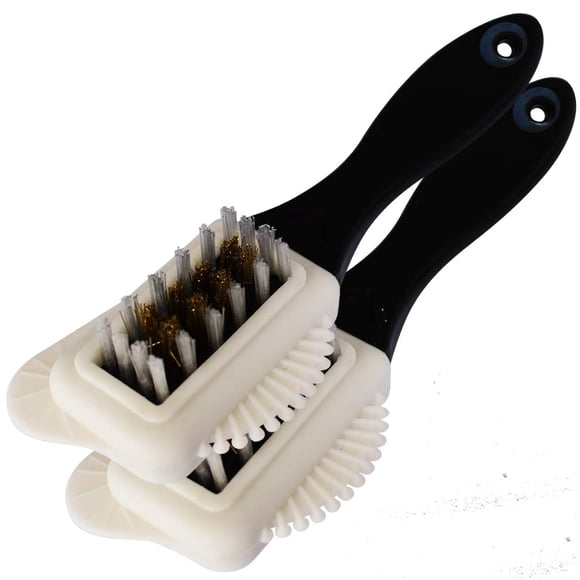 JobSite Brosse de Nettoyage en Cuir Suédé et Nubuck - Lot de 2