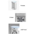 thumbnail image 3 of Ventilateur de Bureau USB Ventilateur de Climatiseur Portable Ventilateur de Refroidissement Ventilateur de Table de Bureau Rotation Silencieuse et 3 Vitesses Vent Fort Réservoir 200 ml pour Bureau Maison Chambre Voyage, 3 of 7