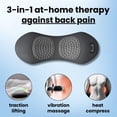 thumbnail image 2 of 3 in 1 Back Massager, Triple Fusion with Heat, Vibration & Traction Lifting for Sciatica, Relieve waist, 2 of 8