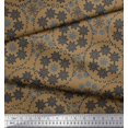 thumbnail image 2 of Soimoi Velvet Fabric Snowflake Artistic Fabric Prints By Yard 58 Inch Wide, 2 of 3