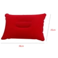 thumbnail image 4 of Maoww Inflatable pillow Rectangular with thick flocking nap Pillow Inflatable pillow [Chengdu] [bright red, 38*25cm] [Red +38x25cm], 4 of 8
