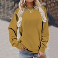 thumbnail image 4 of Chandails de Compression à Manches Longues pour Femmes Col Ras du Cou Unis Plus Chandail Surdimensionné Coupe Ample Pulls Tendance Hauts Légers pour Femmes Grande Taille Gris m, 4 of 6