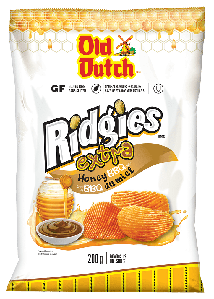 Old Dutch Ridges Croustilles BBQ au miel extra