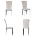 thumbnail image 2 of Fabulaxe Modern Tufted Velvet Upholstered Accent Dining Chair, Beige (Set of 1), 2 of 8