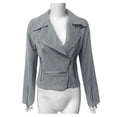 thumbnail image 1 of Veste Bomber Vintage à Fermeture Éclair pour Femmes Hiver, 1 of 5