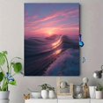 thumbnail image 4 of Qisvanset Impressionist Sunset Beach Canvas Print 12x16 Inch Coastal Style Decor, 4 of 8
