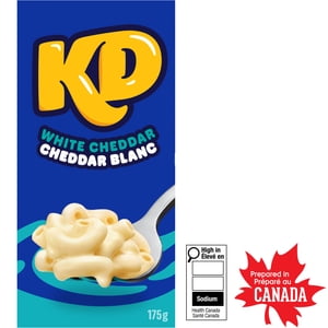 Kraft Dinner White Cheddar Macaroni and Cheese Dinner, 175g Box