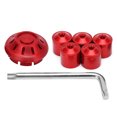 thumbnail image 2 of Motorcycle Hubcap, Scooter Wheel Side Cover Anticorrosion 6pcs Rustproof Aluminium Alloy  For Decor Black, Color,Red, 2 of 8