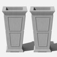 thumbnail image 1 of Veradek Brixton Tall 28" Planter 2 Pack Grey, 1 of 10