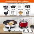 thumbnail image 4 of iMounTEK Electric Stove for Cooking 2000W Electric Double Burner Coil Heating Hot Plate Stove Countertop RV with Non Slip Rubber Feet 5 Temperature A, 4 of 8