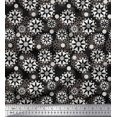 thumbnail image 1 of Soimoi Polyester Crepe Fabric Floral Mandala Print Sewing Fabric Yard 42 Inch Wide, 1 of 3