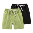 thumbnail image 1 of RXIRUCGD 2025 Summer Clothes for Kids 2PC Children's Summer Solid Casual Sports Shorts With Drawstring For Kids, 1 of 8